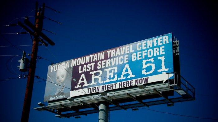 Area 51, satu tempat yang diduga menjadi lokasi persembunyian alien.