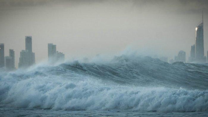 Ilustrasi tsunami.
