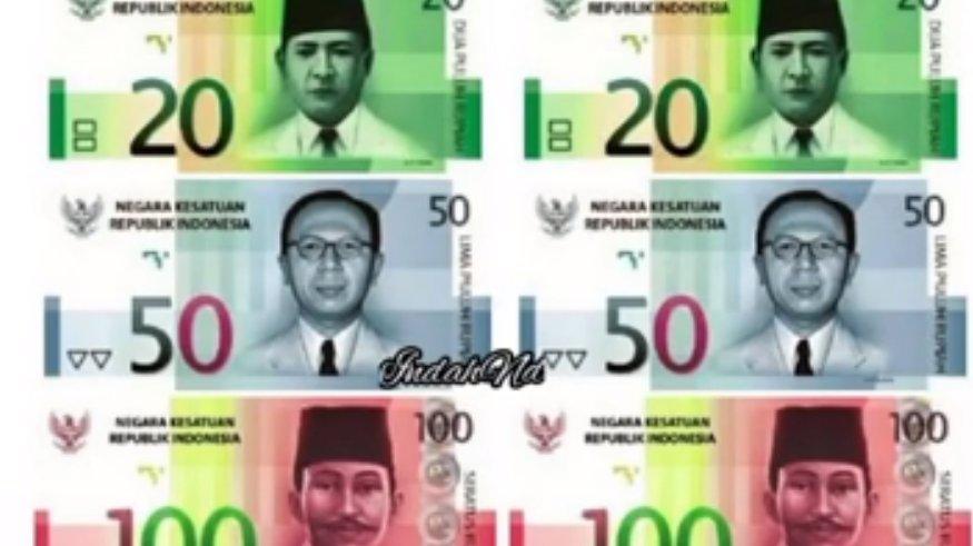 Video viral di TikTok memperlihatkan uang baru Indonesia dengan nominal Rp 20 hingga Rp 100.