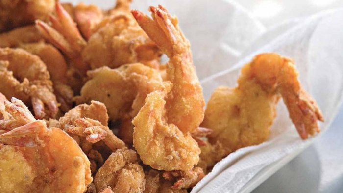 Ilustrasi udang goreng.