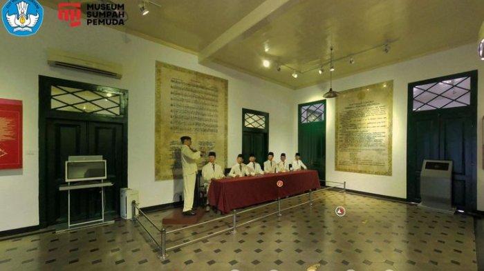 Ruang Kongres II yang bisa dijelajahi secara daring melalui virtual tour Museum Sumpah Pemuda.