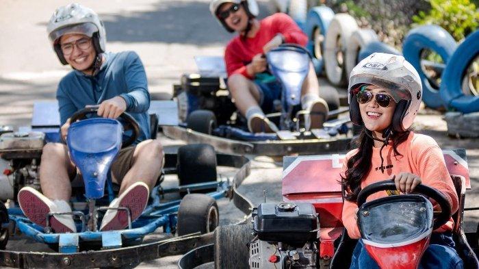 Wahana Gokart di Jatim Park 1 Kecamatan Batu, Kota Batu, Jawa Timur.