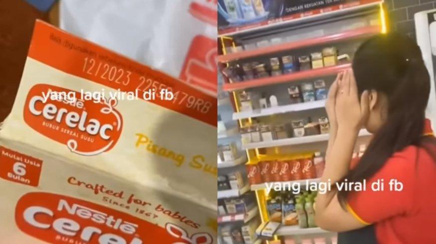 Viral seorang wanita melabrak karyawan minimarket karena diduga menjual produk kedaluwarsa yang membuat anaknya sakit.