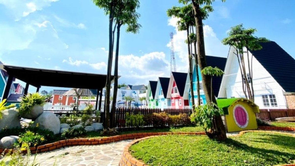 Spot instagramable di Wisata Alam Oasis Sukabumi.