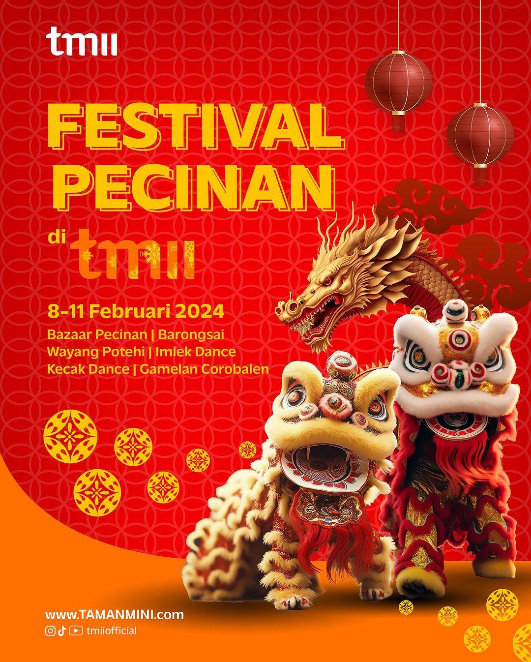 Festival Pecinan TMII. (Instagram/tmiiofficial)