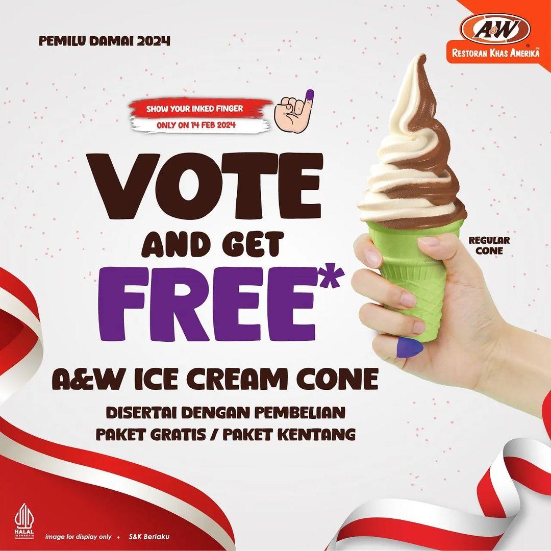 Promo pemilu AW. (Instagram/awrestoranid)