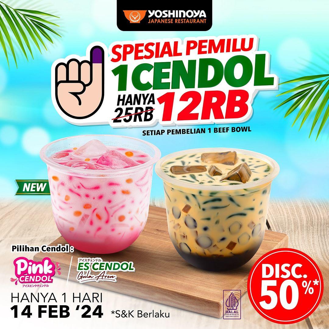 Promo pemilu Yoshinoya. (Instagram/yoshinoyaid)