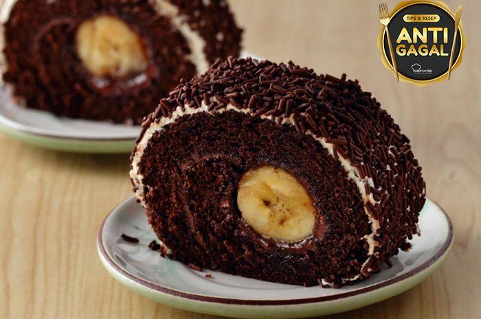 Cokelat roll pisang. (Sajian Sedap)