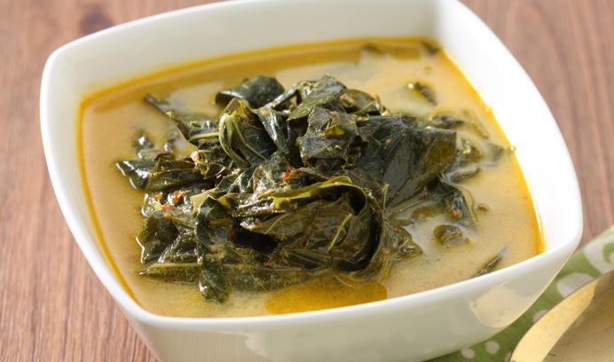 Gulai daun singkong. (Sajian Sedap/Robertus)