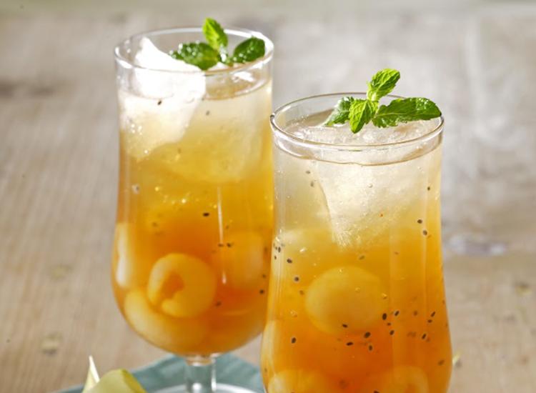 Es teh longan jelly. (Sajian Sedap)