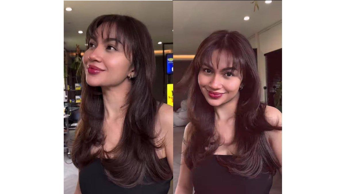 5 Postingan Ariel Tatum saat potong rambut di salon ternama, rambut bak cewe Korea