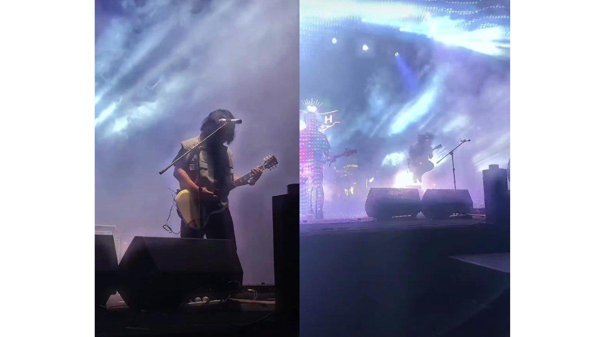 5 keseruan Praz Teguh dan anggota band-nya tampil energik di Bandung, Totalitas hibur para penonton