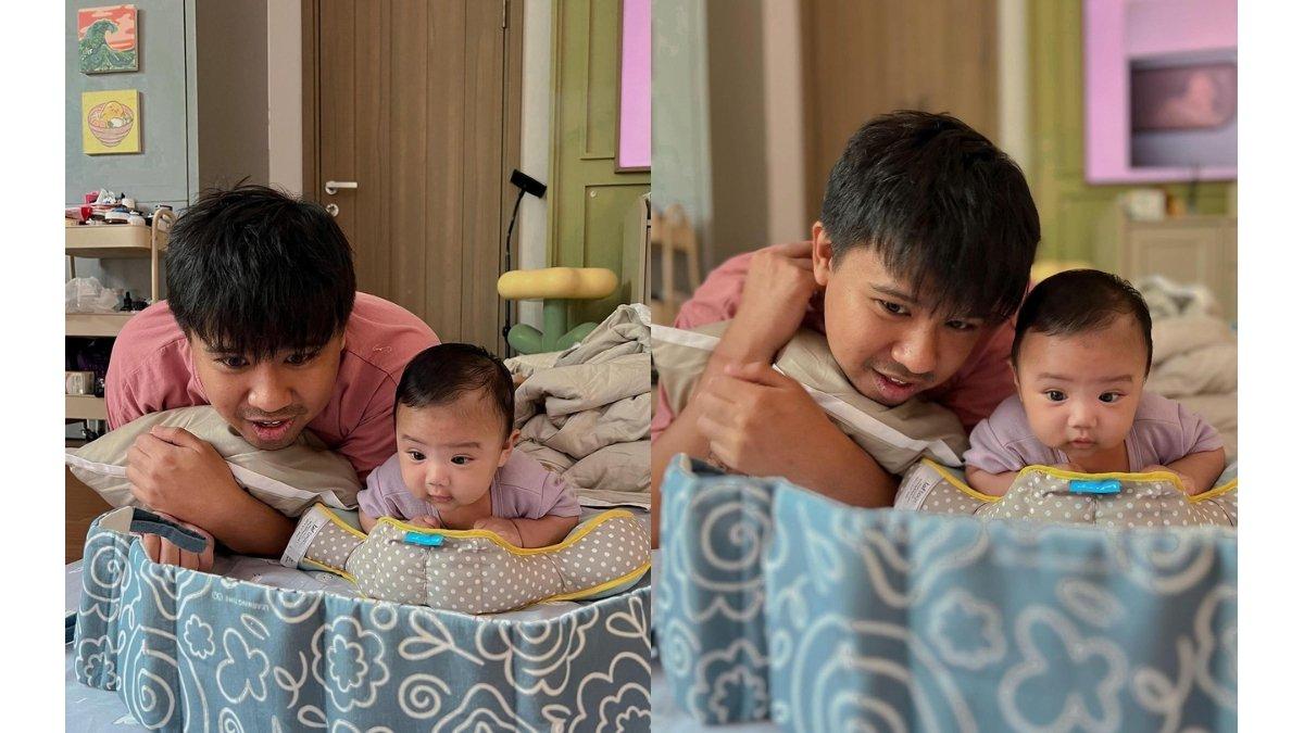 5 momen lucunya anak Joshua Suherman dan Clairine Christabel, Ekspresinya mirip sang ayah