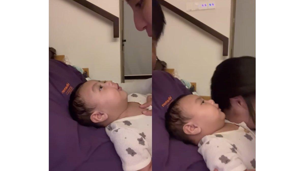 5 momen lucunya anak Joshua Suherman dan Clairine Christabel, Sudah bisa sebut nama sendiri