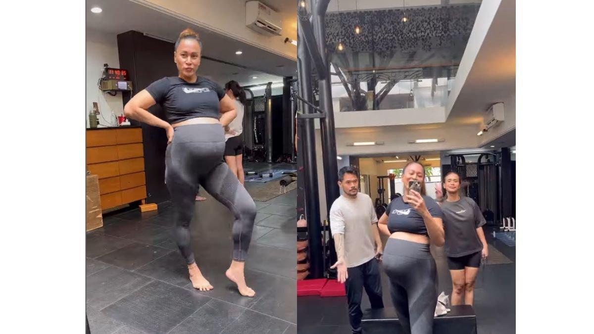 5 potret lahiran anak ke-5 Abimana Aryasatya dan Inong Ayu,  Rajin olahraga saat hamil