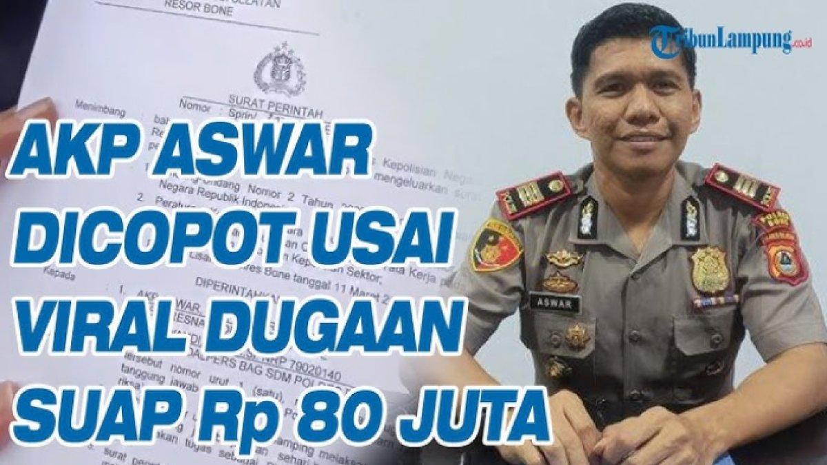 AKP ASWAR DICOPOT,- Awal mula Kepala Satuan Narkoba Polres Kabupaten Bone, Sulawesi Selatan, AKP Aswar ketahuan memeras pengedar narkoba.