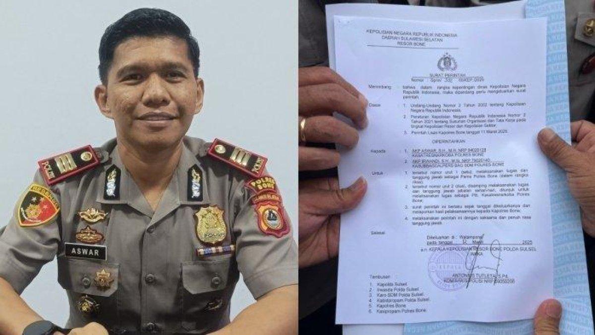 AKP ASWAR DICOPOT,- Awal mula Kepala Satuan Narkoba Polres Kabupaten Bone, Sulawesi Selatan, AKP Aswar ketahuan memeras pengedar narkoba.