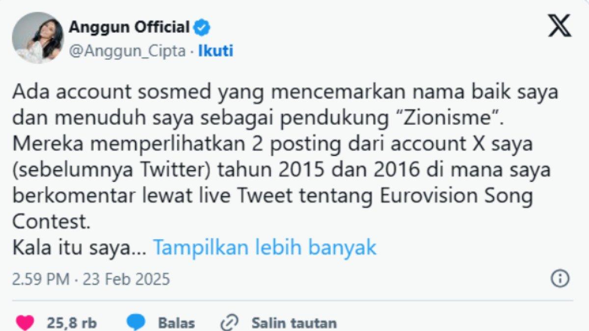 ANGGUN C SASMI PRO ISRAEL?,- Anggun C Sasmi klarifikasi terkait tuduhan terhadap dirinya terkait dukungan untuk zionist Israel