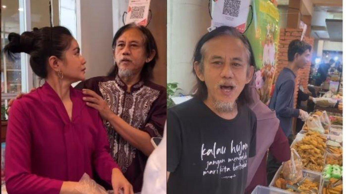 ARTIS JUALAN TAKJIL,- Sosok bintang sinetron yang kini banting stir jualan takjil, seminggu bisa cuan Rp105 juta. Tangkapan layar foto menunjukkan Epy Kusnandar dan istrinya, Karina Ranau saat berjualan takjil saat Ramadhan 2025 di Kalibata City. Karina pun mengatakan suaminya mendukung usahanya tersebut.