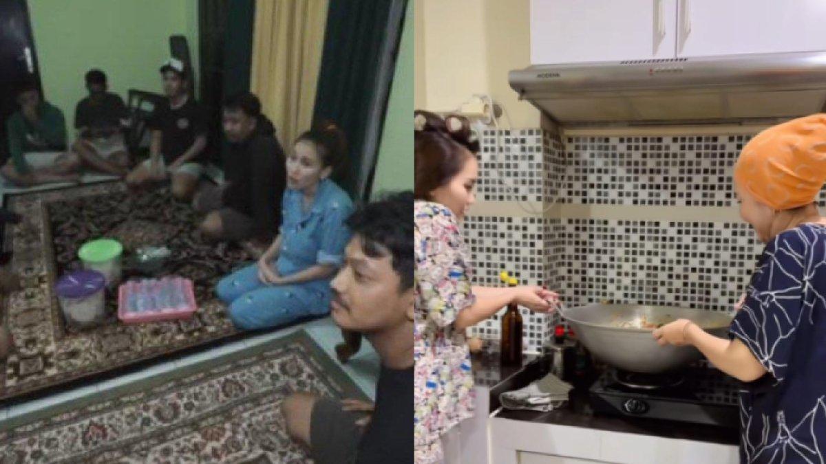 ARTIS RAYAKAN LEBARAN 2025,- Potret Ayu Ting Ting semarakkan momen Lebaran 2025 dengan masak besar.