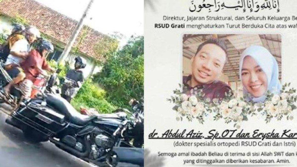 Abdul Aziz & Erysha Kartika Pasutri Tewas Rombongan Harley Davidson