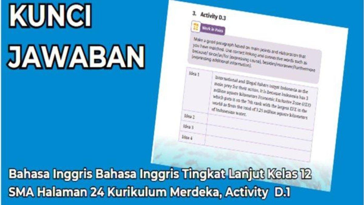 Simak kunci jawaban Bahasa Inggris kelas 12 SMA halaman 24, illegal fishing.