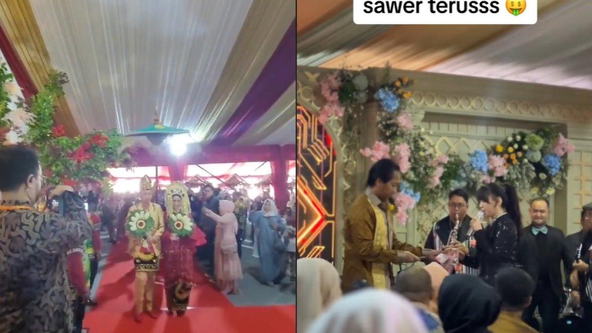 Acara pernikahan Danu dan Caca pada Minggu (3/9/2023)