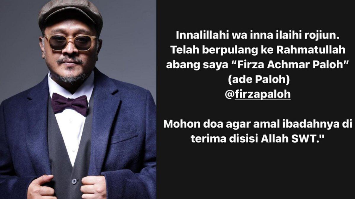 Ade Paloh vokalis band Sore meninggal dunia