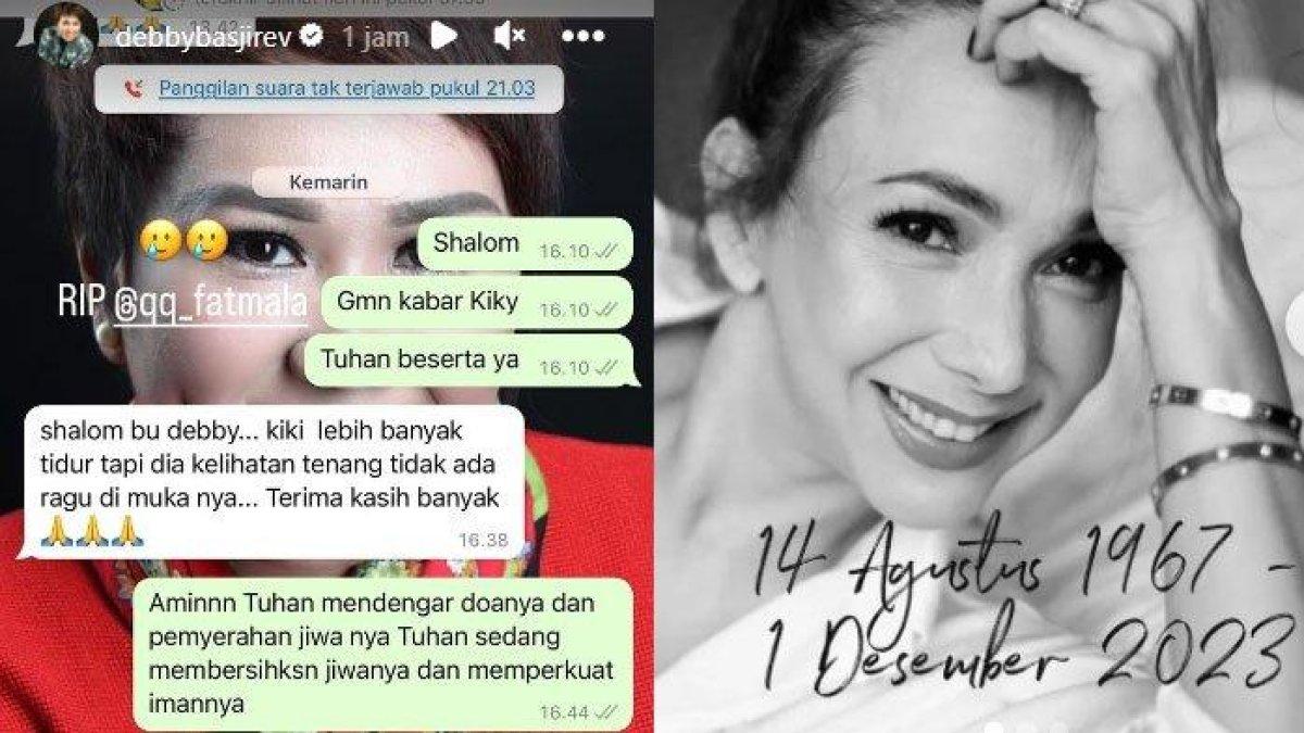 Adik Kiki Fatmala sebut wajah sang kakak tenang sebelum meninggal dunia