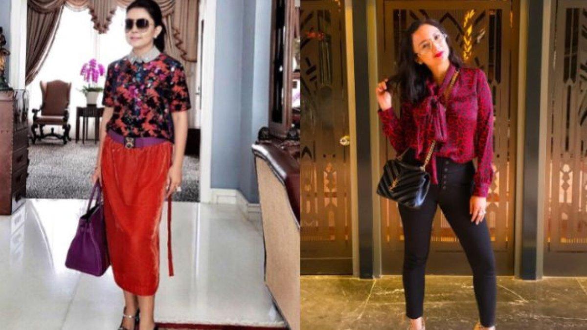 Adu gaya Mayangsari dan Tata Cahyani.