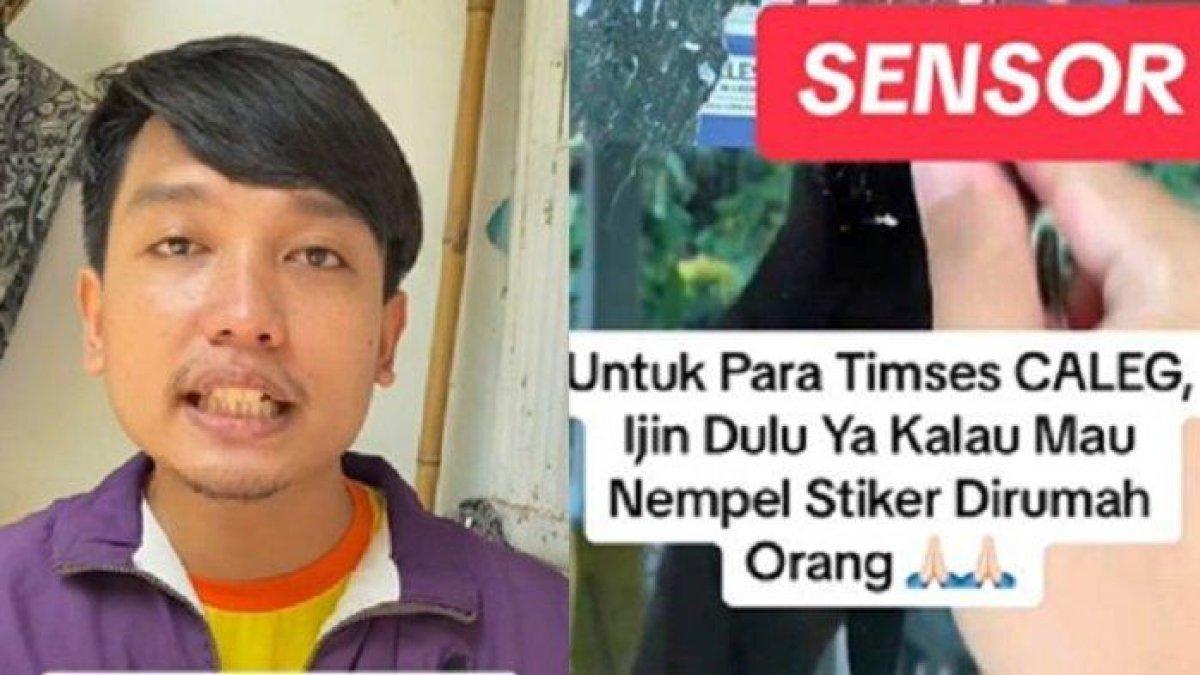 Agos Gemoy, Tiktoker Asal Lumajang Disomasi Partai gegara Cabut Stiker Caleg di Rumahnya