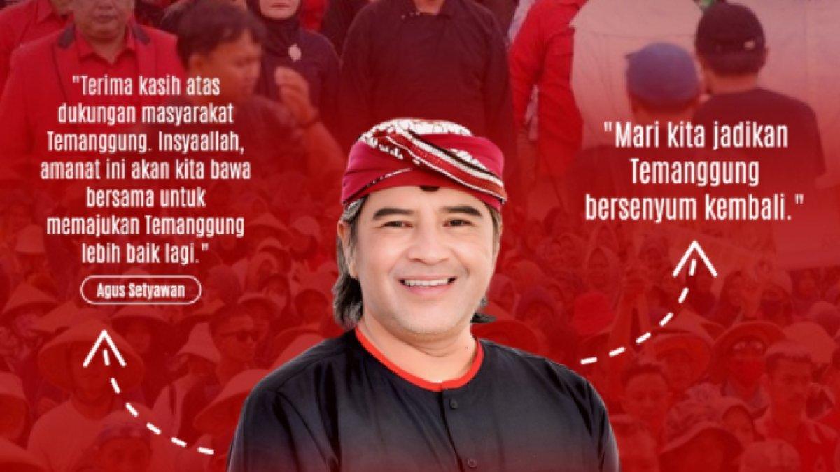 Agus Setyawan merupakan pemenang Pemilihan Kepala Daerah (Pilkada) Temanggung, Jawa Tengah 2024.
