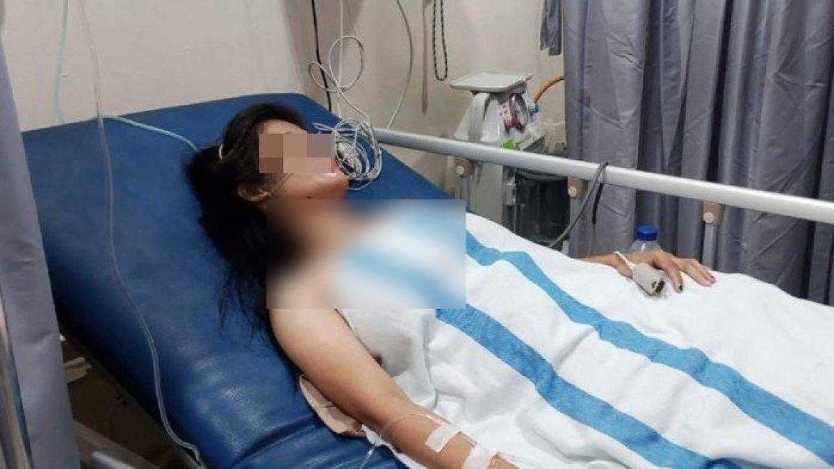 Agusvita tergolek lemah di RS usai calon suami dibunh mantan suaminya