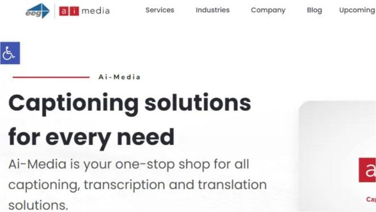 Ai-Media sebuah platform yang menawarkan subtitle, deskripsi audio.