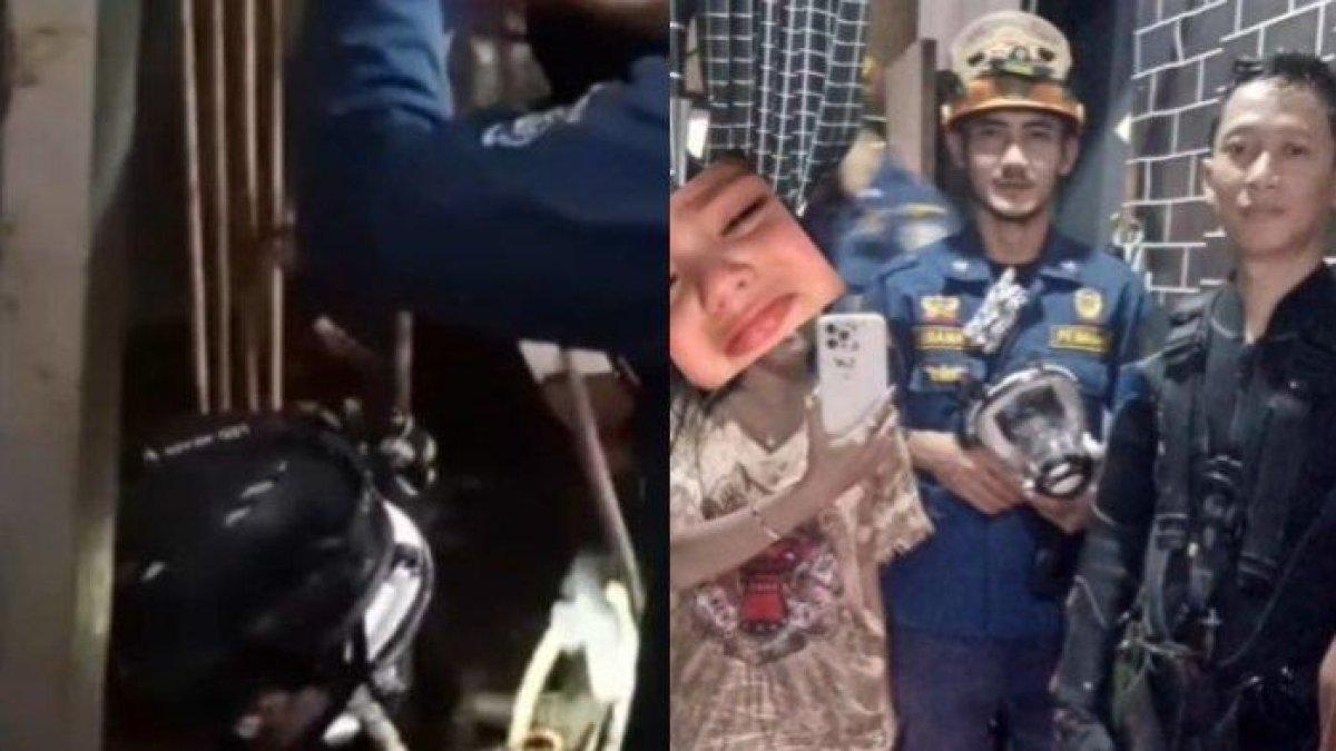 Aksi heroik dilakukan Petugas Pemadam Kebakaran (Damkar) di Kelurahan Cimpaeun RT 03/RW 11, Kecamatan Tapos, Kota Depok, Jawa Barat