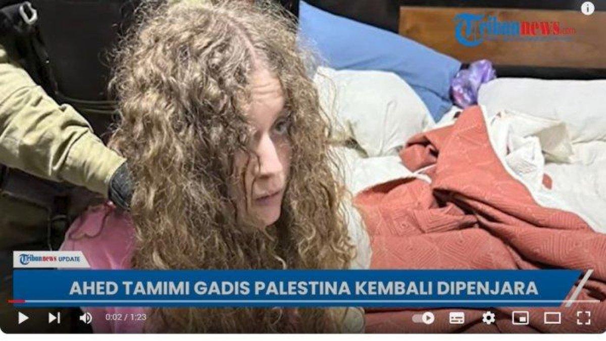 Aktivis perempuan asal Palestina, Ahed Tamimi ditangkap tentara Israel pada Senin (6/11/2023) waktu setempat.