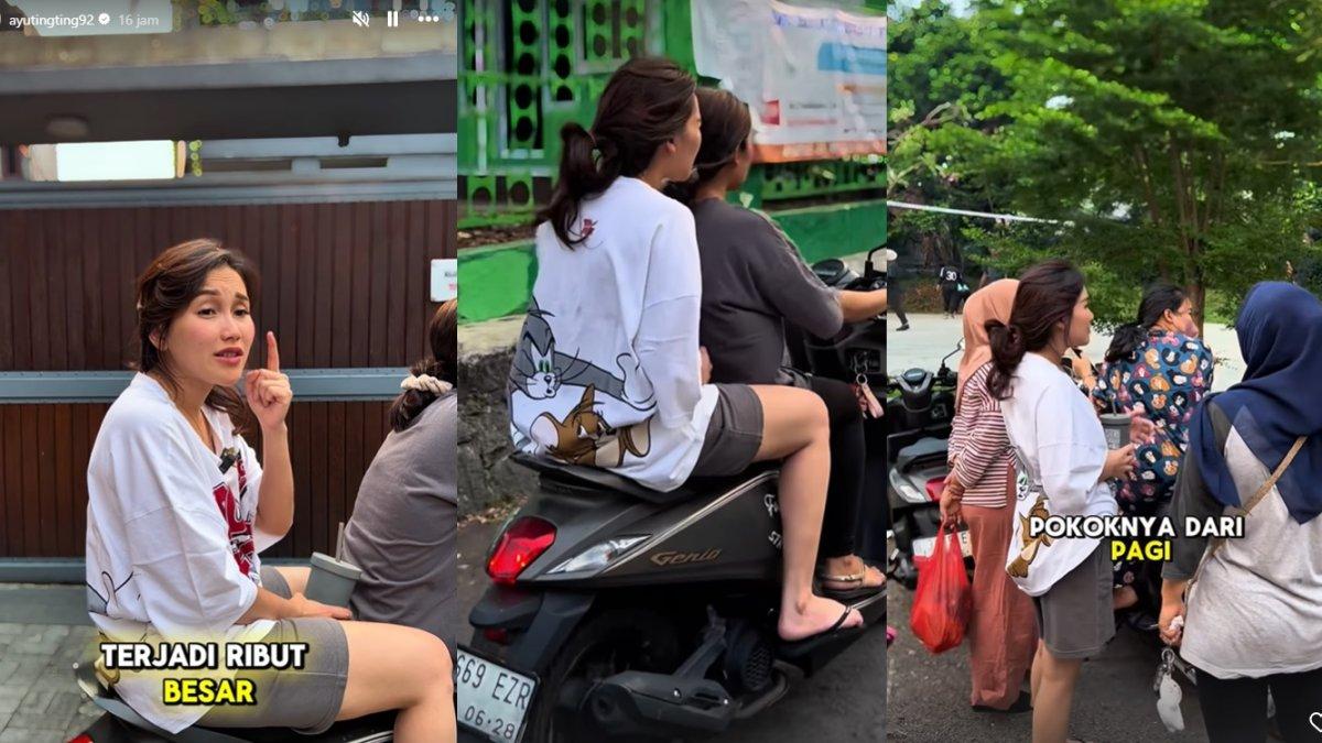 Aktivitas Ayu Ting Ting ikut acara 17 Agustus di lingkungan rumah