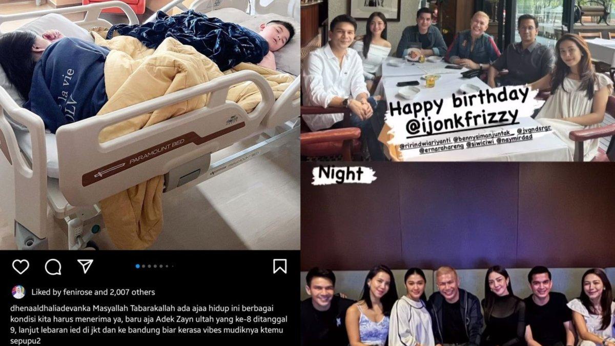 Aktivitas Jonathan Frizzy saat anak dirawat di RS.