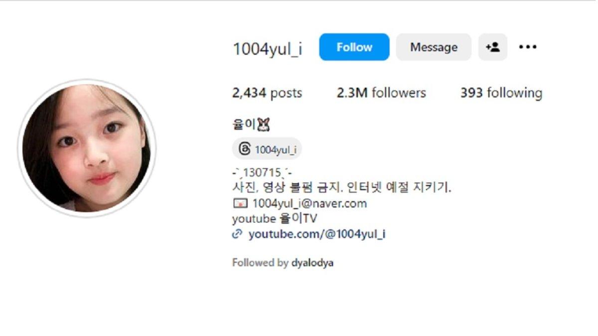 Akun Instagram Kwon Yuli