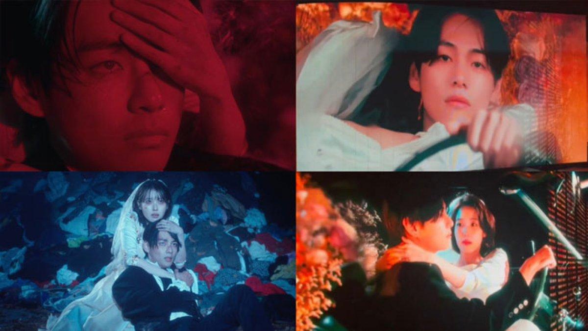 Alternatif ending akhir kisah V BTS dan IU di MV Love Wins All