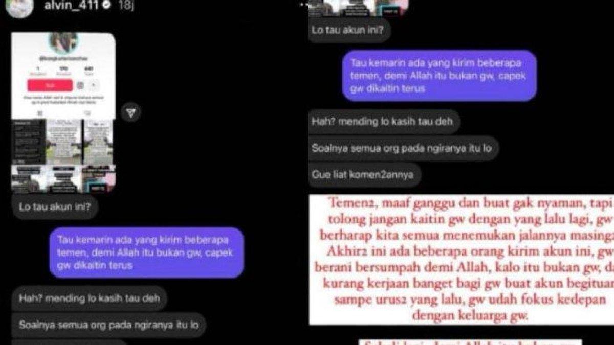 Alvin Faiz bantah bikin akun demi umbar aib Larissa Chou.