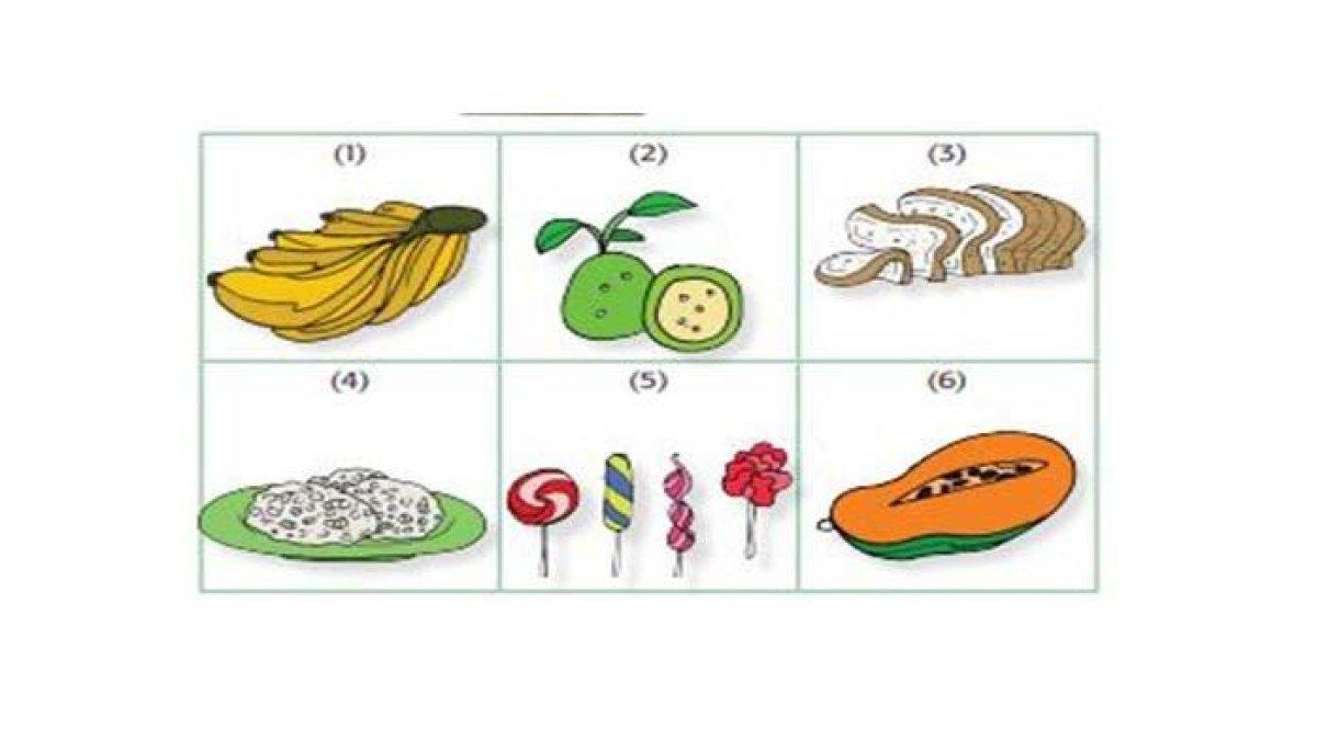 Amati gambar makanan di atas.