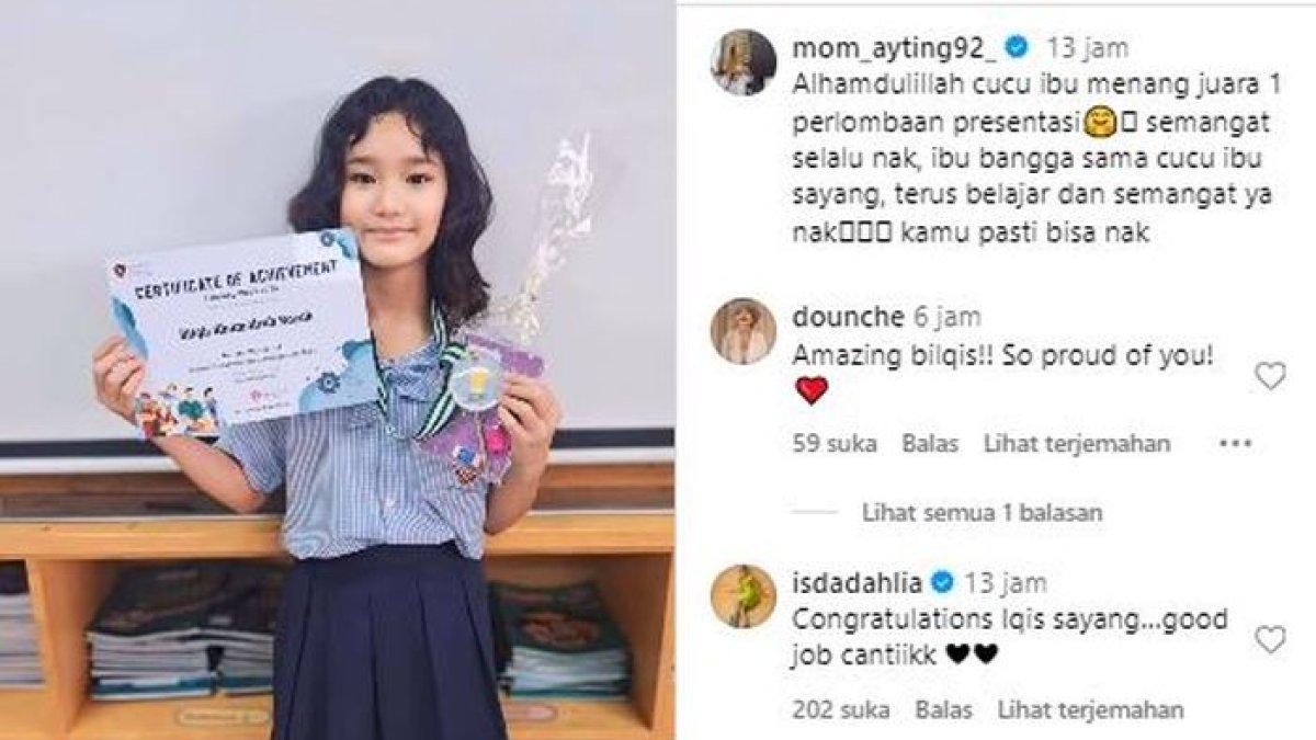 Anak Ayu Ting Ting makin berprestasi