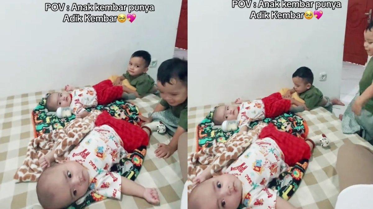 Anak kembar punya adik kembar lagi
