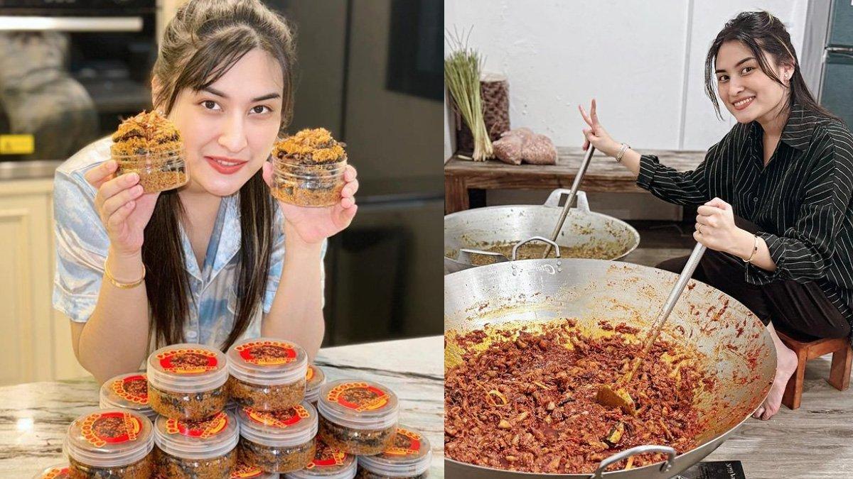 Angbeen Rishi istri Adly Fairuz jualan sambal a