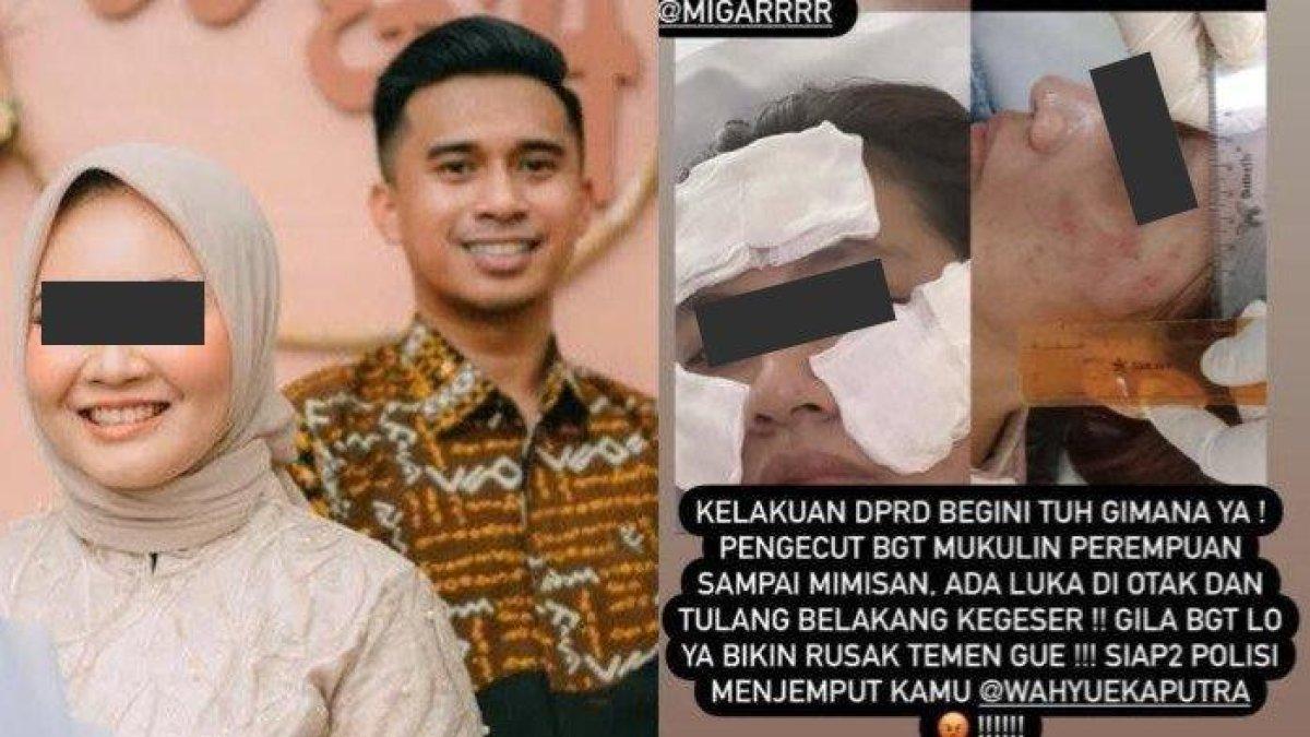 Anggota DPRD Takalar Wahyu Eka Putra atau WEP yang menganiaya kekasihnya AG (30) ternyata sudah menikah.