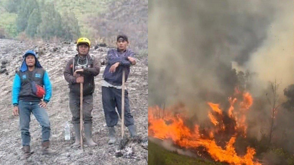 Anggota paguyuban Jeep Bromo cerita saat turut melakukan pemadaman kebakaran di Gunung Bromo.