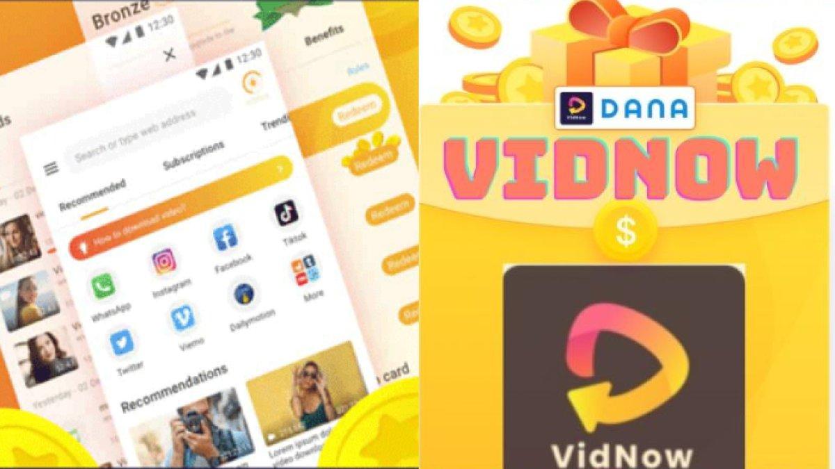 Aplikasi penghasil uang Vidnow tidak butuh modal apa-apa, kalian cukup nonton saja dan chek in setiap hari dan kumpulkan koin.