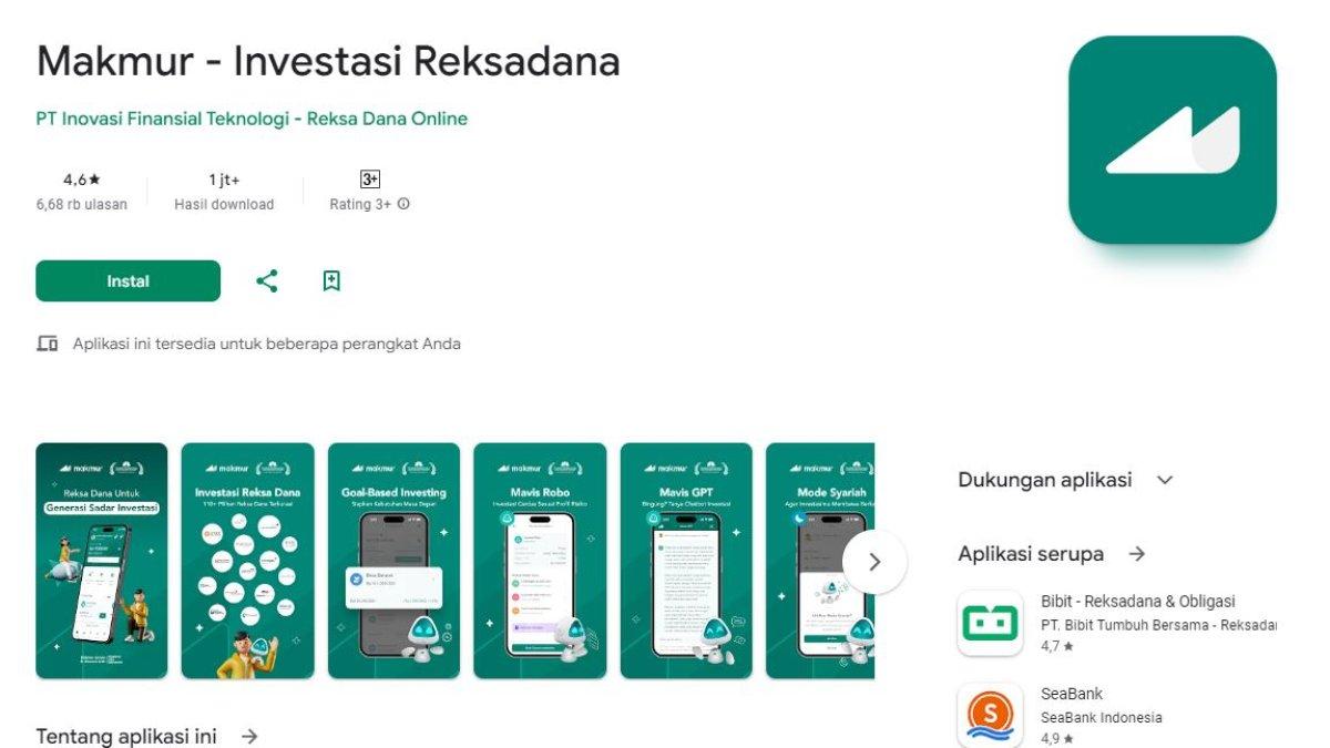 Aplikasi penghasil uang makmur