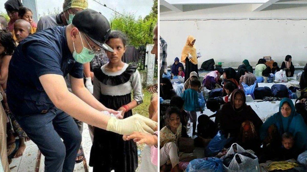Viral aksi Dokter spesialis anak asal Solo, Ardi Santoso, memberikan pengobatan gratis untuk pengungsi Rohingya di Aceh, 25-26 Desember 2023